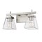Z-Lite Lauren Vanity, 2-Light, 16 In.W x 6.5 In.L x 8.5 In.H, Brushed Nickel/Clear 819-2V-BN - alternate 5